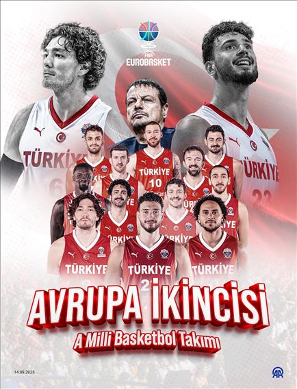 A Milli Basketbol Takımı Avrupa ikincisi