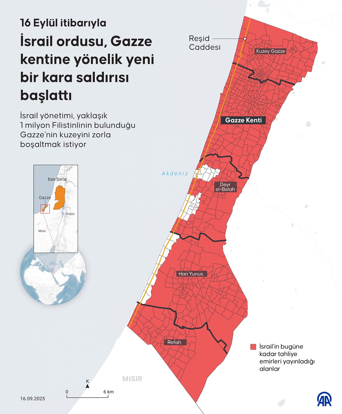 İsrail ordusu, Gazze kentine yönelik yeni bir kara saldırısı başlattı