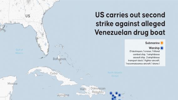 US carries out second strike against alleged Venezuelan drug boat