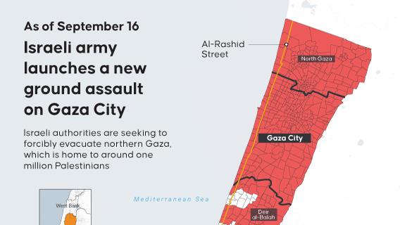 Israeli army launches a new ground assault on Gaza City