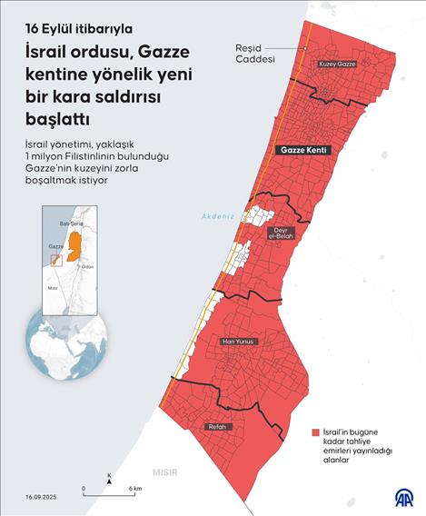 İsrail ordusu, Gazze kentine yönelik yeni bir kara saldırısı başlattı