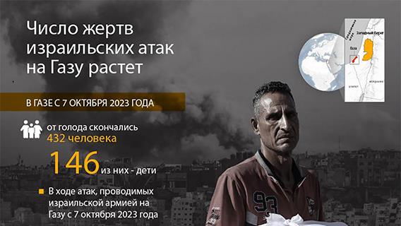 Число жертв израильских атак на Газу растет