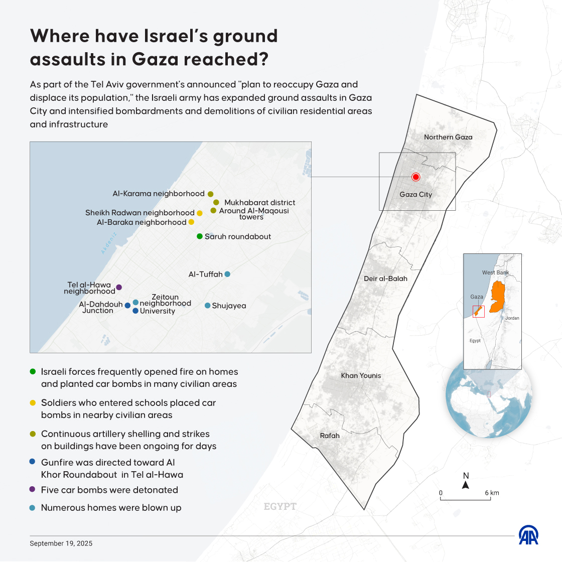 Where have Israel’s ground assaults in Gaza reached?