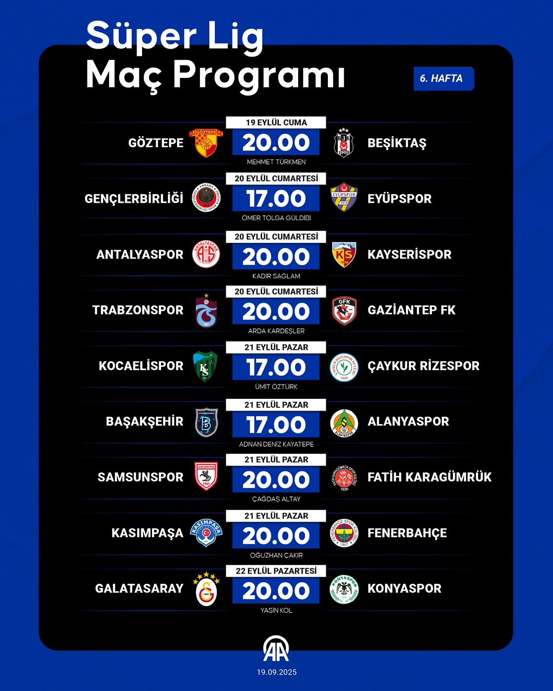 Süper Lig Maç Programı