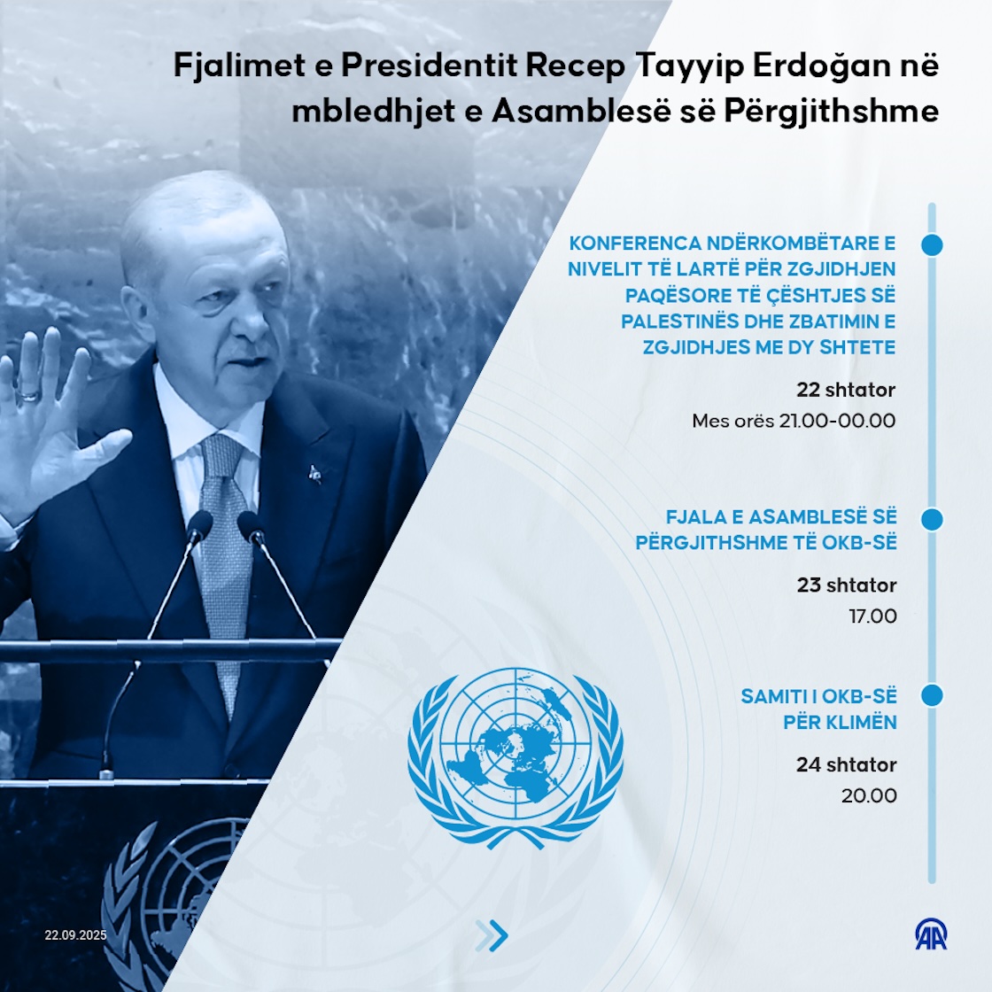 Asambleja e 80-të e Përgjithshme e OKB-së do të mbledhë liderët e botës