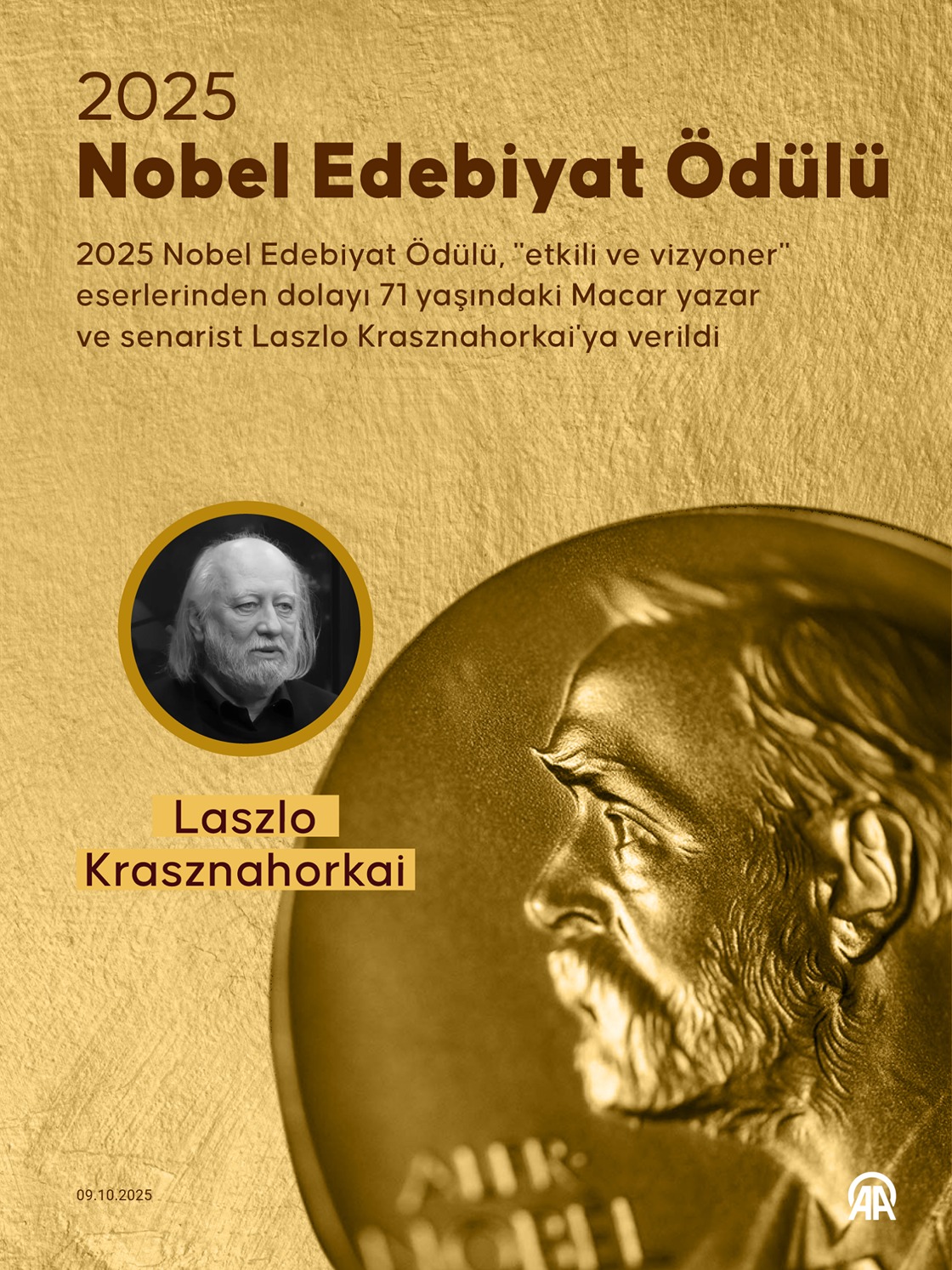 2025 Nobel Edebiyat Ödülü