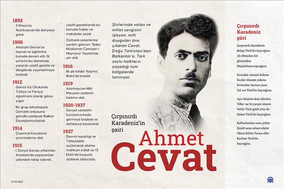 'Çırpınırdı Karadeniz'in şairi Ahmet Cevat