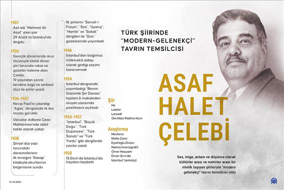Türk şiirinde 'modern-gelenekçi' tavrın temsilcisi: Asaf Halet Çelebi