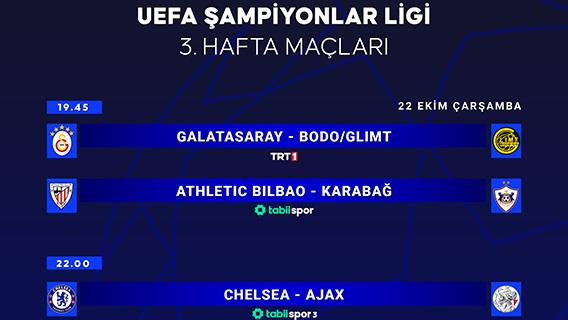 UEFA Şampiyonlar Ligi'nde 3. hafta maçları