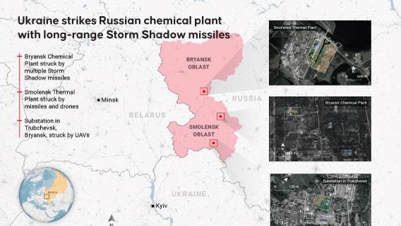 Ukraine strikes Russian chemical plant with long-range Storm Shadow missiles