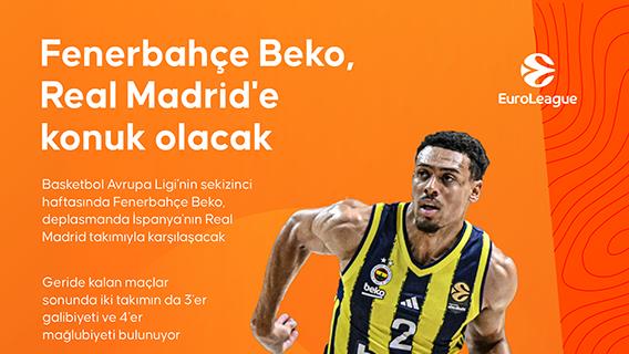 Fenerbahçe Beko, Real Madrid'e konuk olacak