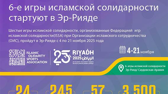 6-е игры исламской солидарности стартуют в Эр-Рияде
