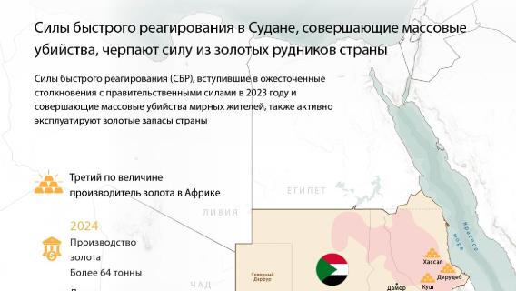 Силы быстрого реагирования в Судане, совершающие массовые убийства, черпают силу из золотых рудников страны