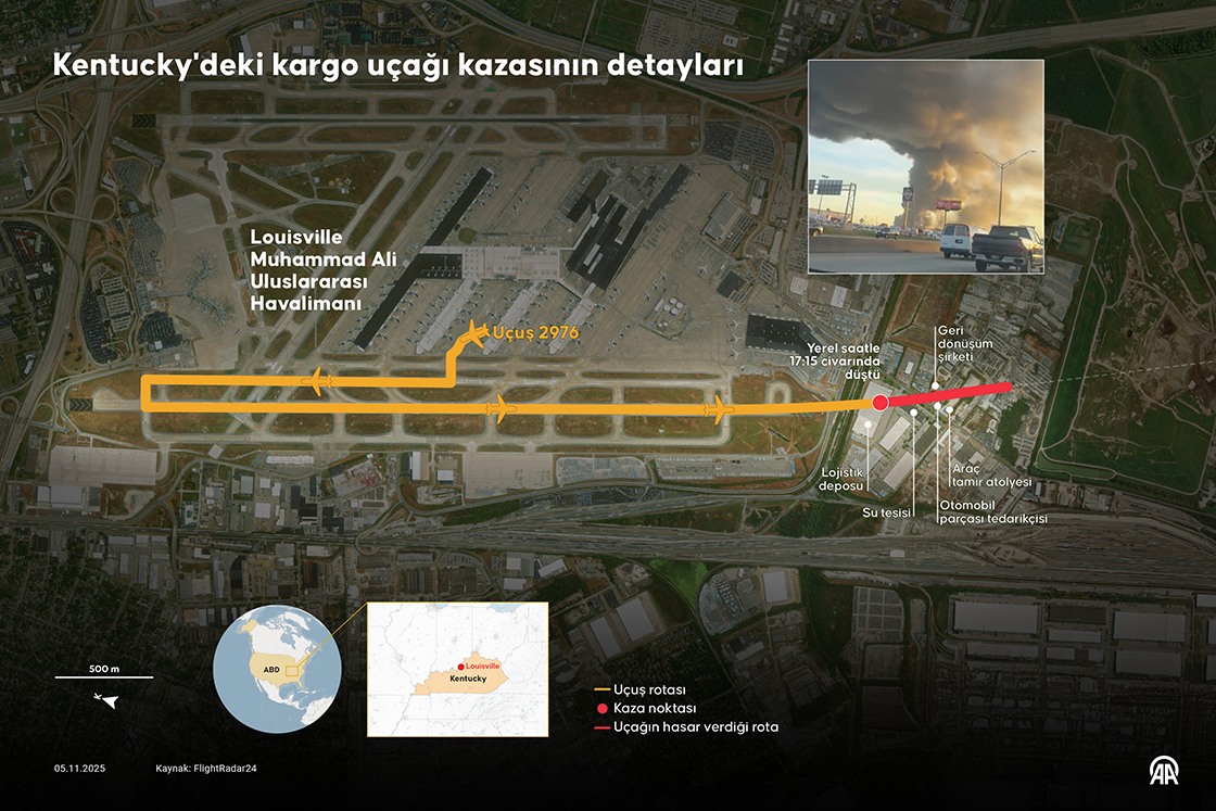 Kentucky'deki kargo uçağı kazasının detayları