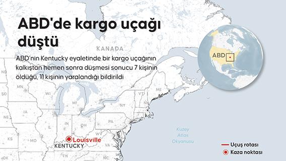 ABD'de kargo uçağı düştü