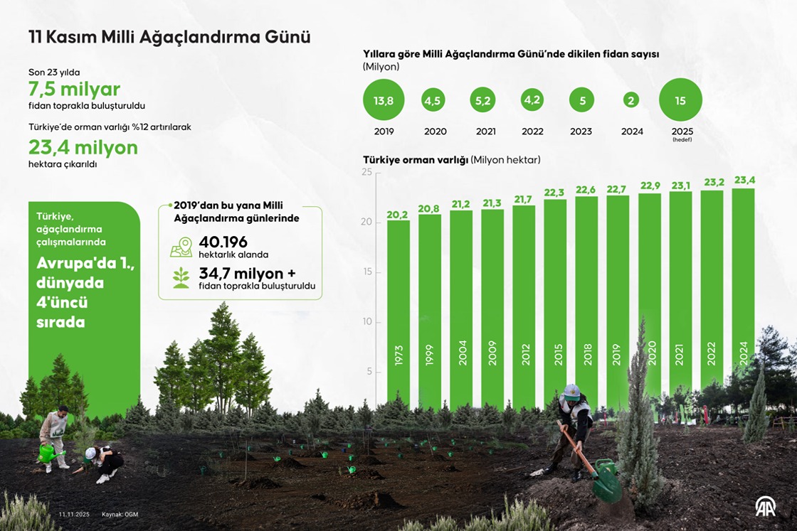 11 Kasım Milli Ağaçlandırma Günü