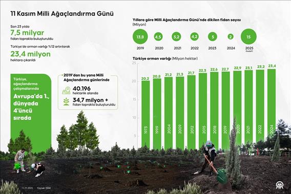 11 Kasım Milli Ağaçlandırma Günü