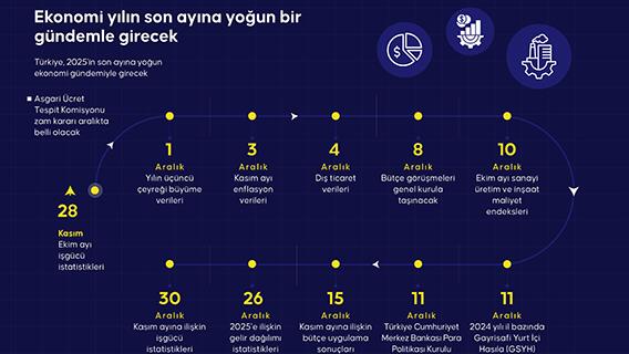 Ekonomi yılın son ayına yoğun bir gündemle girecek