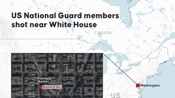 US National Guard members shot near White House