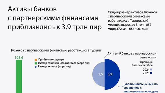Активы банков с партнерскими финансами приблизились к 3,9 трлн лир