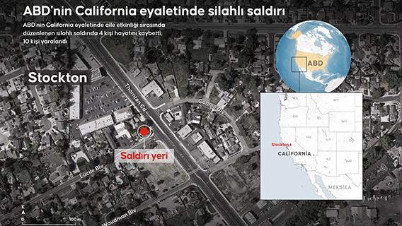 ABD'nin California eyaletinde silahlı saldırı