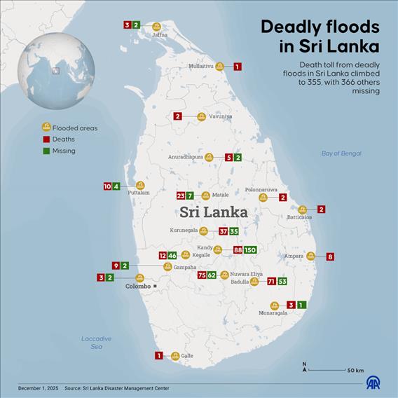 Deadly floods in Sri Lanka