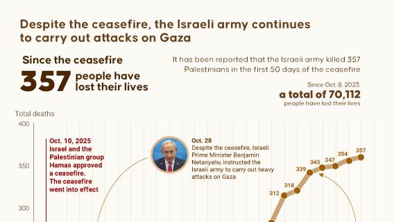 Ceasefire violations by Israel in Gaza since October 10