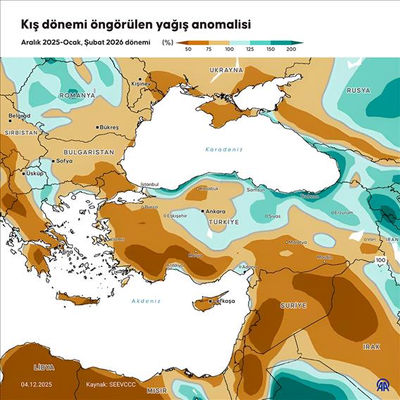 Bu kış çoğunlukla ılık hava ve ani soğumalar bekleniyor