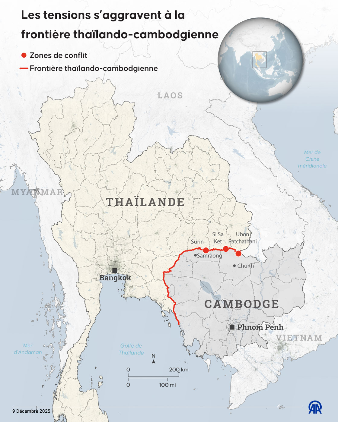 Les tensions s’aggravent à la frontière thaïlando-cambodgienne