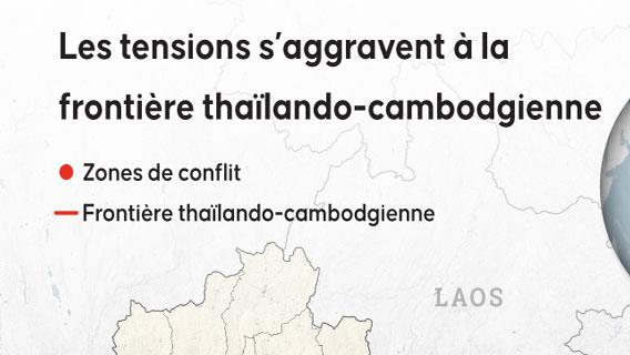 Les tensions s’aggravent à la frontière thaïlando-cambodgienne