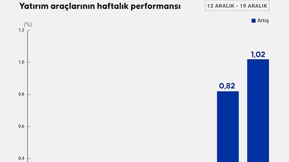Yatırım araçlarının haftalık performansı