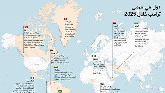 دول في مرمى ترامب خلال 2025