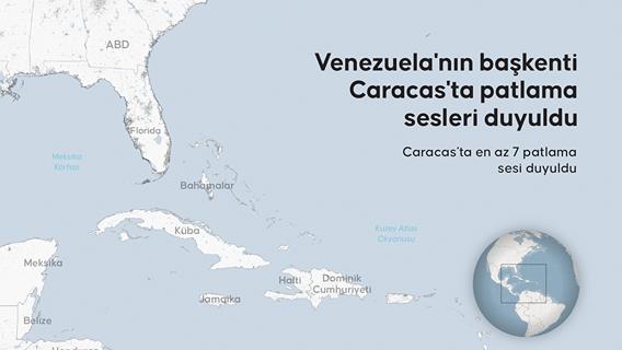Venezuela'nın başkenti Caracas'ta patlama sesleri duyuldu