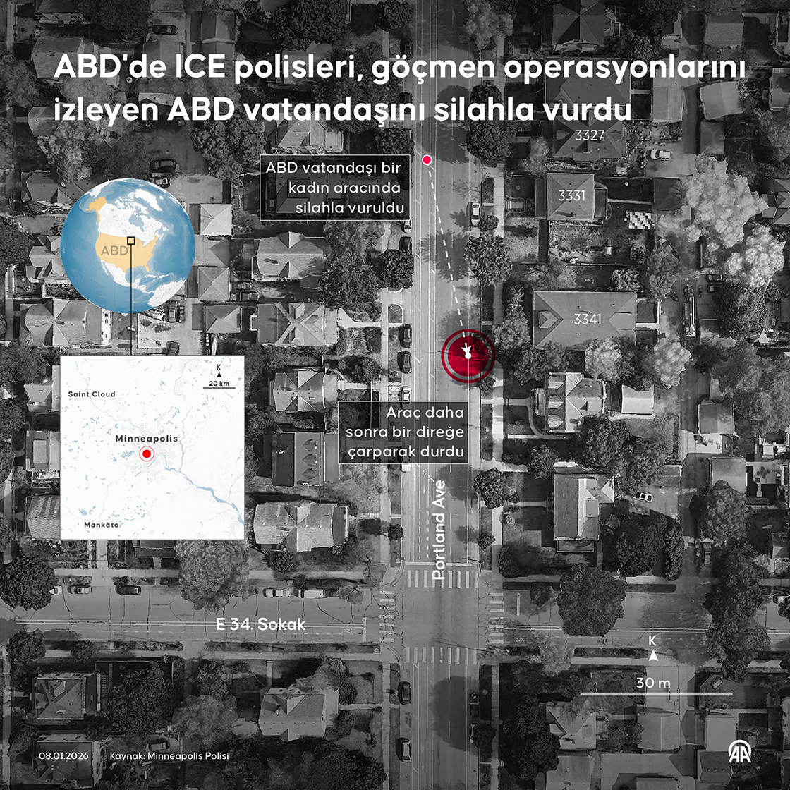 ABD'de ICE polisleri, göçmen operasyonlarını izleyen ABD vatandaşını silahla vurdu