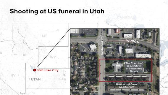 Shooting at US funeral in Utah 
