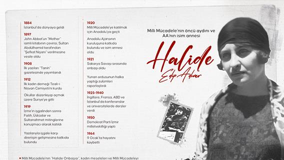 Milli Mücadele'nin öncü aydını ve AA'nın isim annesi: Halide Edip Adıvar