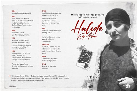 Milli Mücadele'nin öncü aydını ve AA'nın isim annesi: Halide Edip Adıvar