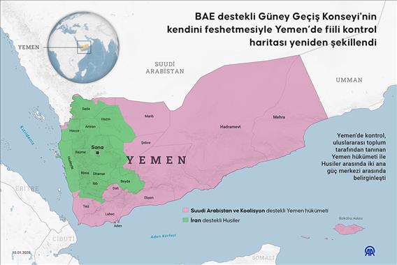 BAE destekli Güney Geçiş Konseyi'nin kendini feshetmesiyle Yemen’de fiili kontrol haritası yeniden şekillendi