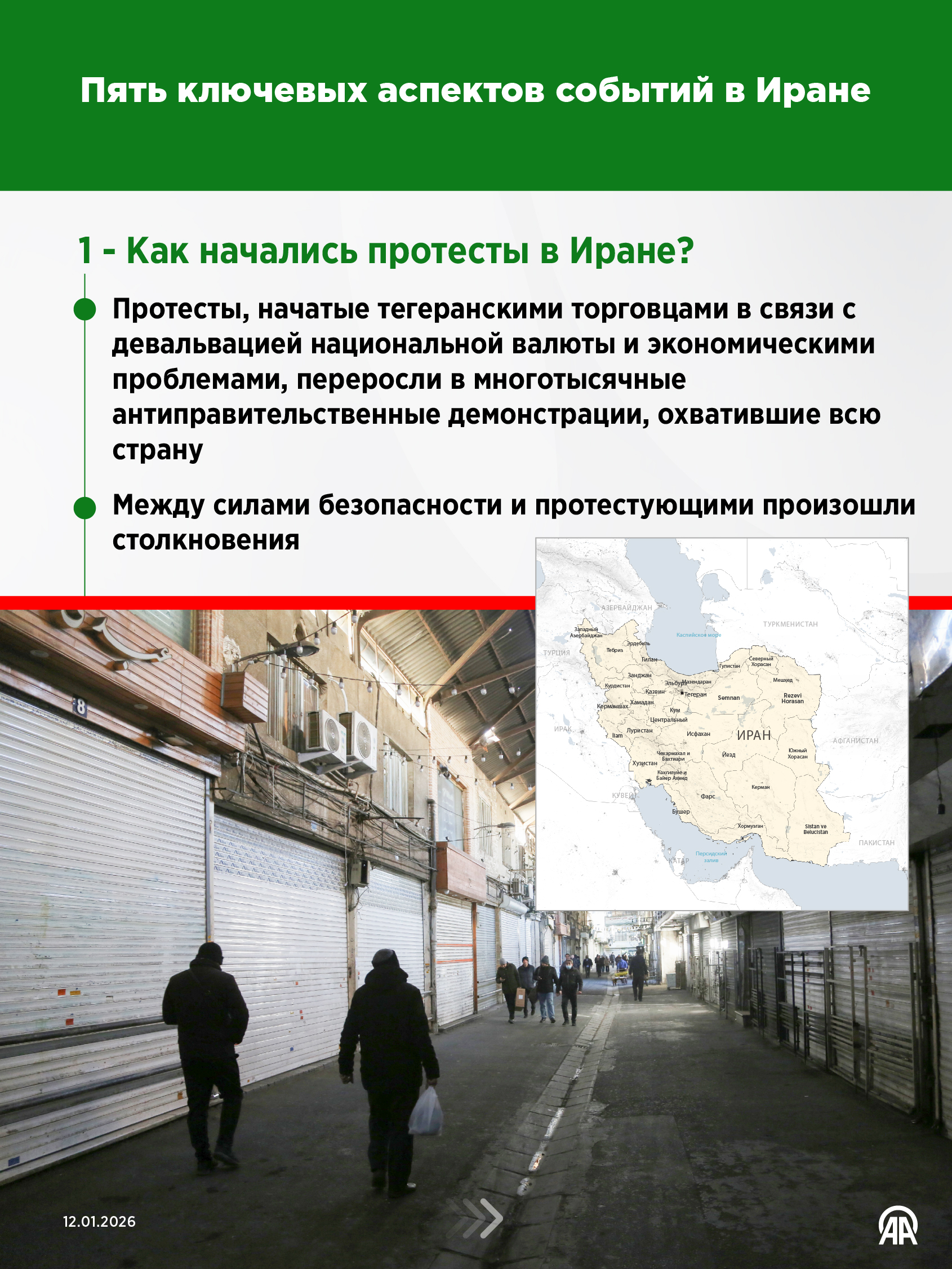 Пять ключевых аспектов событий в Иране