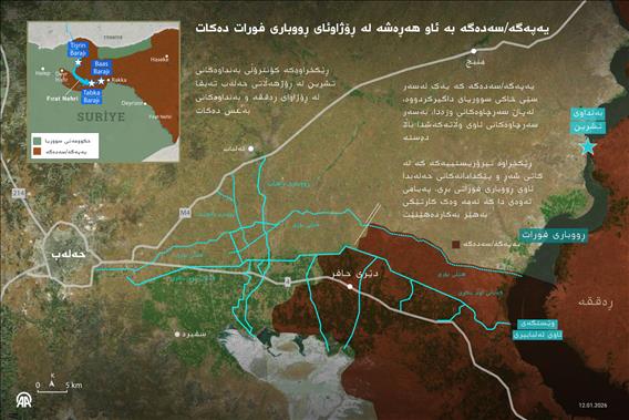 یەپەگە/سەدەگە بە ئاو هەڕەشە لە ڕۆژاوئای ڕووباری فورات دەکات