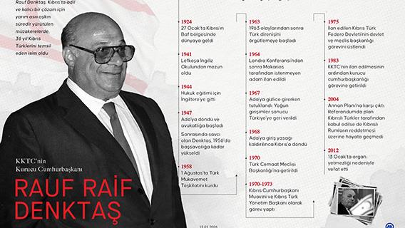 KKTC'nin Kurucu Cumhurbaşkanı: Rauf Raif Denktaş