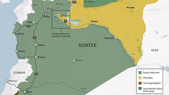 Suriye topraklarının önemli bir bölümü terör örgütü YPG/SDG işgalinde