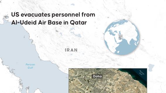 US evacuates personnel from Al-Udeid Air Base in Qatar