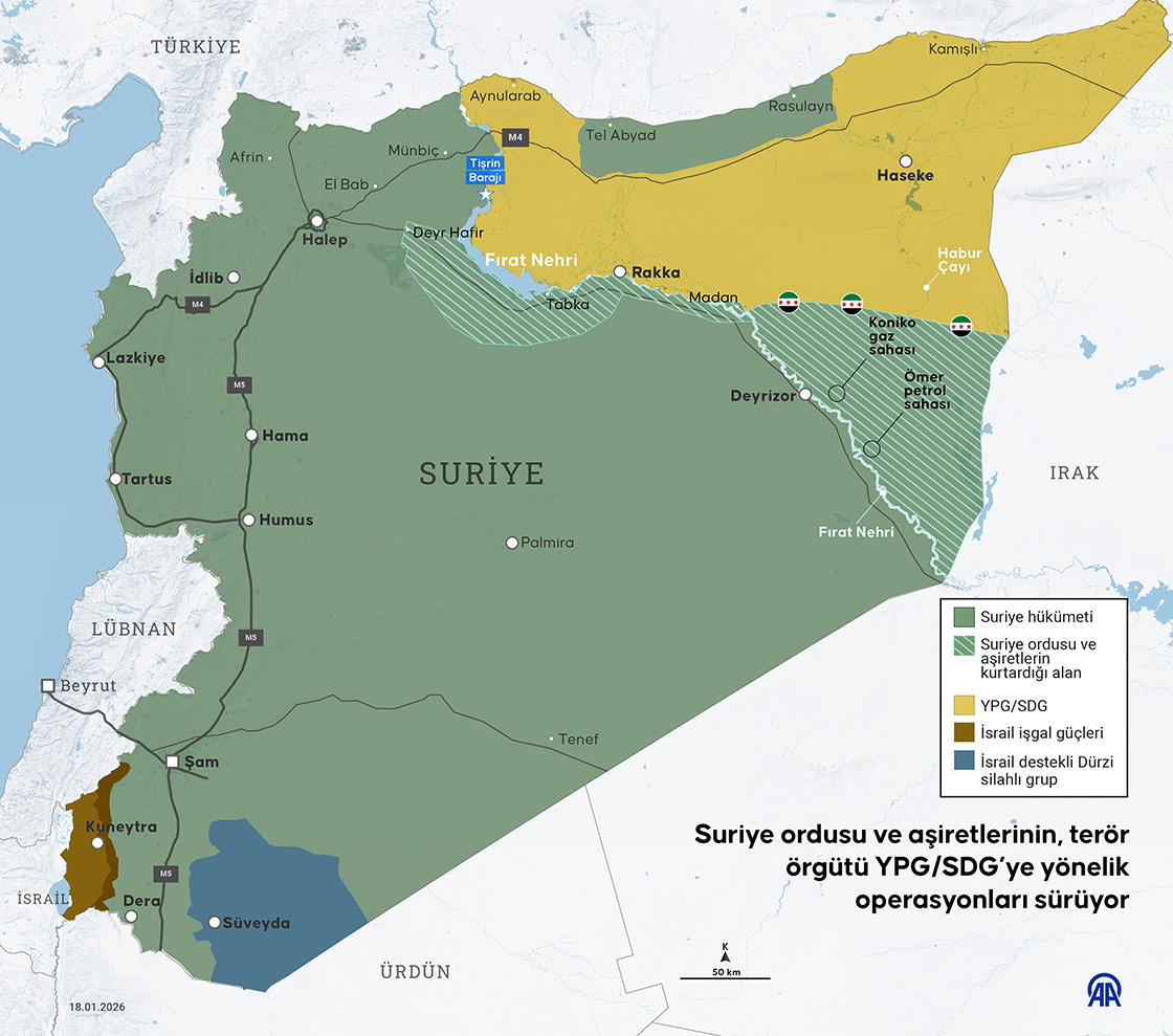 Suriye'nin Deyrizor ilindeki aşiretler, Fırat'ın doğusundaki Ömer petrol ve Kuniko gaz sahasını ele geçirdi
