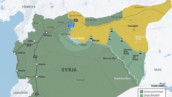 In Syria's Raqqa province, city center has largely liberated from YPG/SDF terrorists following uprising by people, some tribes