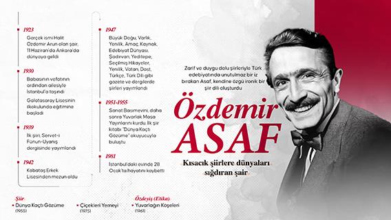 Kısacık şiirlere dünyaları sığdıran şair: Özdemir Asaf