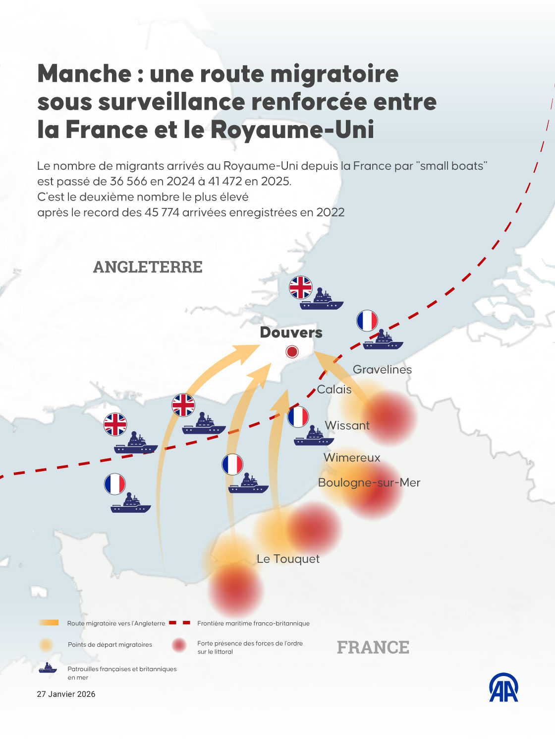 Manche : la Défenseure des droits met en cause l’usage d’armes « intermédiaires » contre des migrants