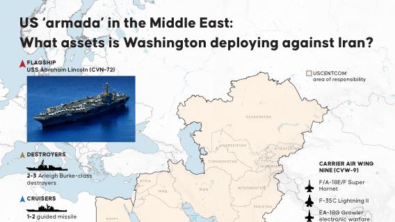 US ‘armada’ in the Middle East: What assets is Washington deploying against Iran?