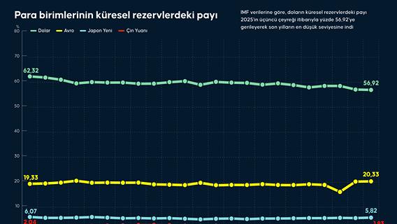 Para birimlerinin küresel rezervlerdeki payı