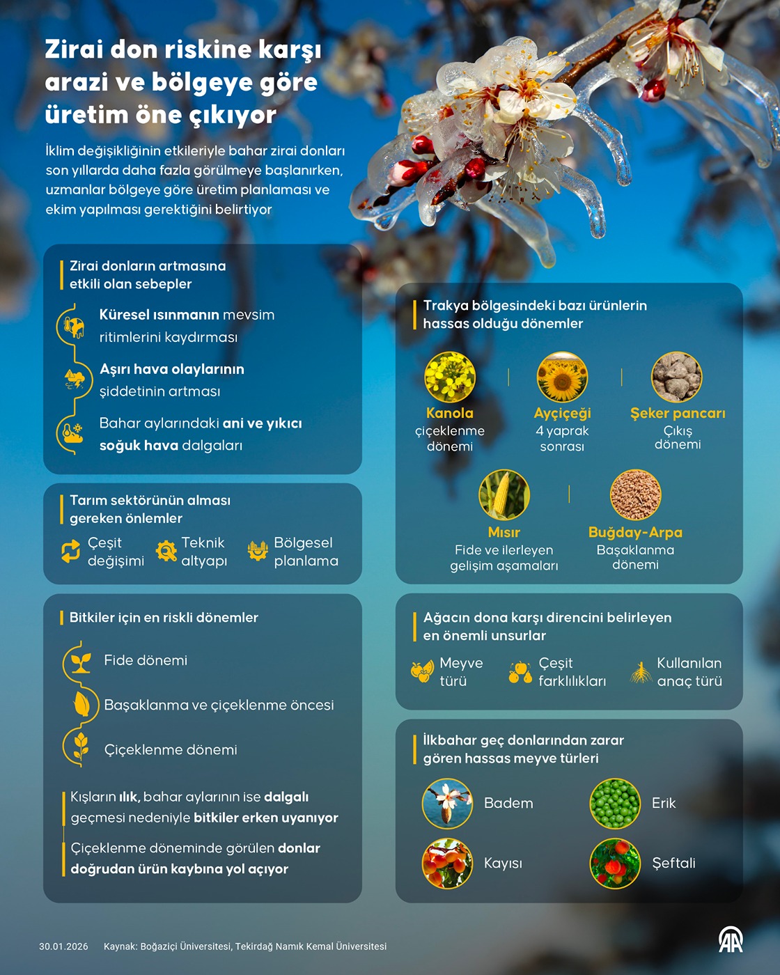 Zirai don riskine karşı arazi ve bölgeye göre üretim öne çıkıyor